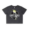 Wo's Stone Wash Heavy Crop Tee Thumbnail